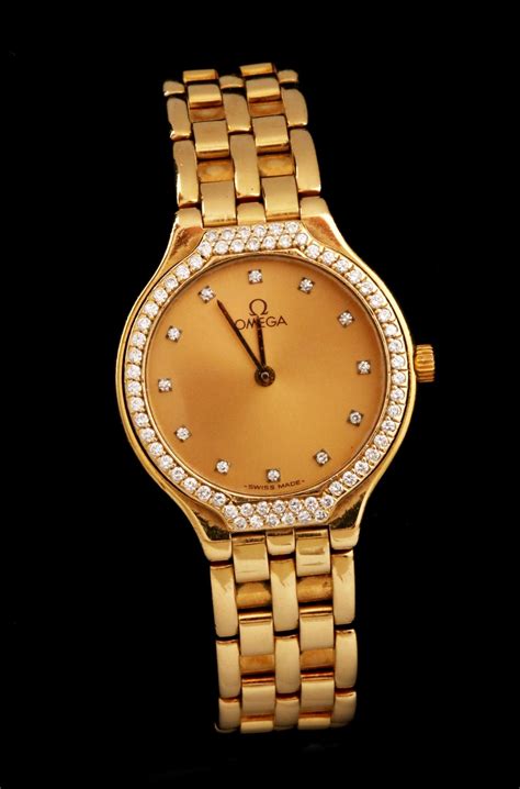 omega 18k ladies watch.